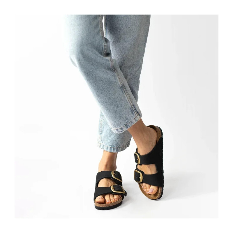 Birkenstock Arizona Big Buckle Black 1023290 (BK211-a) Moteriški batai/šlepetės