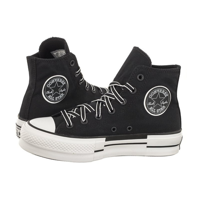 Converse CTAS Lift Hi Black/White/Black A05071C (CO616-a) bateliai