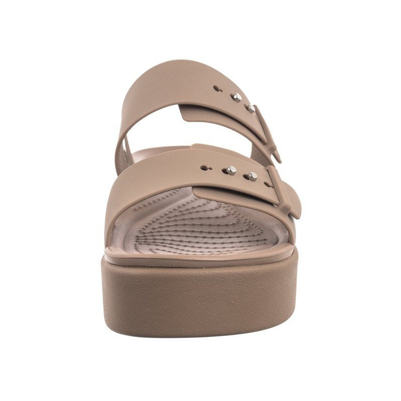 Crocs Brooklyn Buckle Low Wedge Bone 207431-2Q9 (CR293-c) Moteriški batai/šlepetės