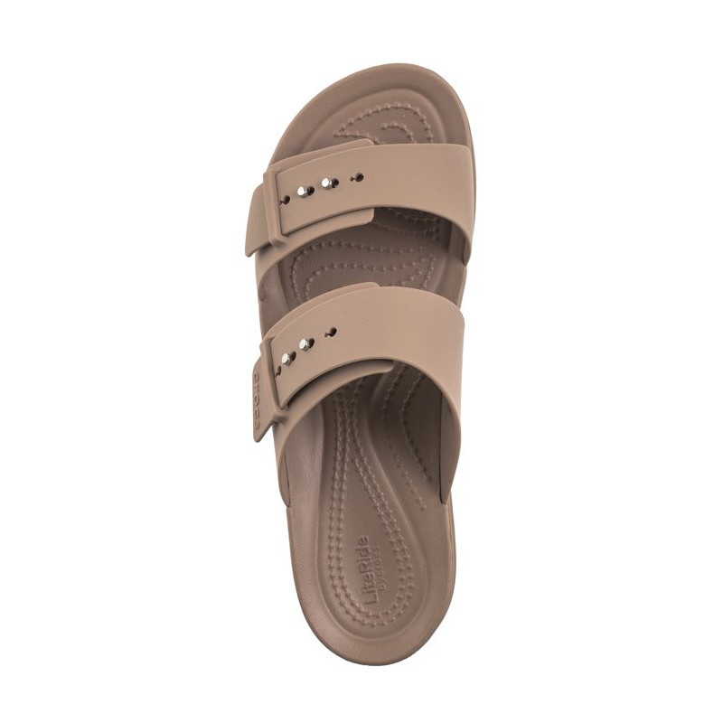 Crocs Brooklyn Buckle Low Wedge Bone 207431-2Q9 (CR293-c) Moteriški batai/šlepetės