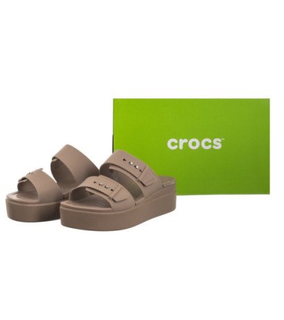 Crocs Brooklyn Buckle Low Wedge Bone 207431-2Q9 (CR293-c) Moteriški batai/šlepetės