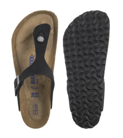 Birkenstock Gizeh BS Soft Footbed Black 1019023 (BK216-b) šlepetės