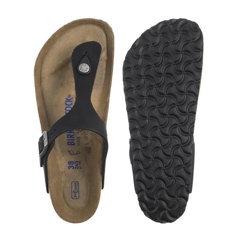 Birkenstock Gizeh BS Soft Footbed Black 1019023 (BK216-b) šlepetės