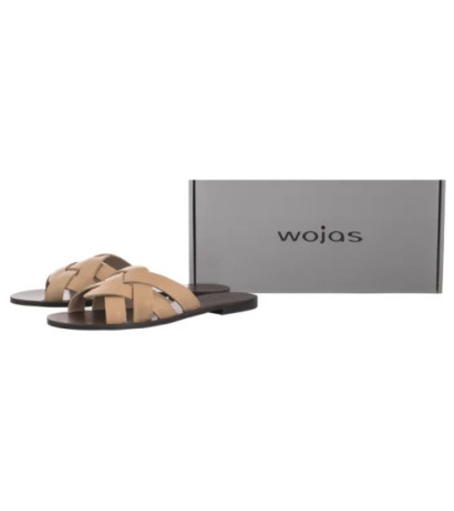Wojas Beżowe 74025-54 (WO152-b) Moteriški batai/šlepetės