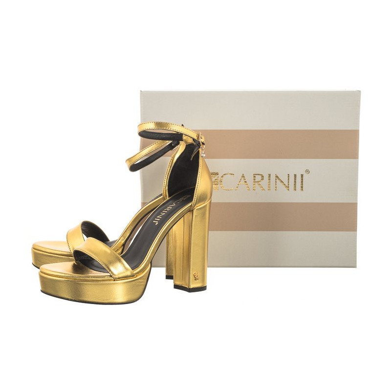 Carinii Złote B8835-J25-000-000-F86 (CI724-a) sandalai