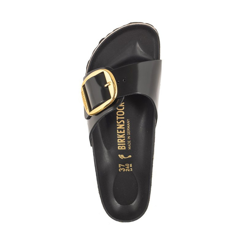 Birkenstock Madrid Big Buckle High-Shine Black 1022650 (BK238-a) Moteriški batai/šlepetės