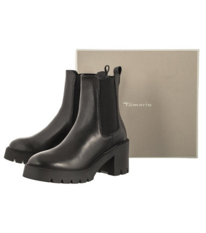 Tamaris Czarne 1-25469-41 003 Black Leather (TM452-a) bateliai