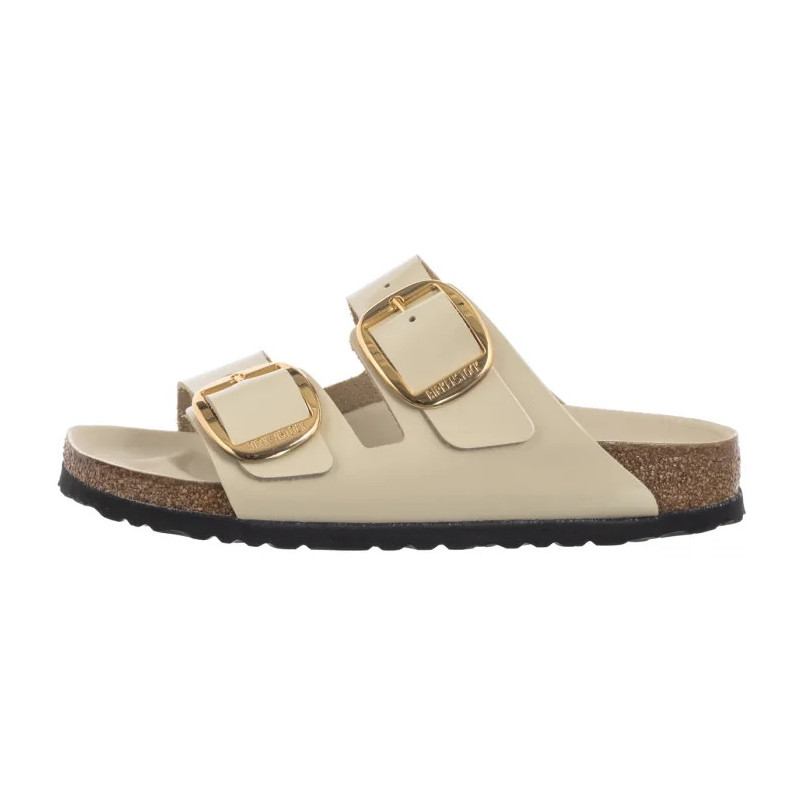 Birkenstock Arizona Big Buckle High-Shine Ecru 1026128 (BK239-g) Moteriški batai/šlepetės