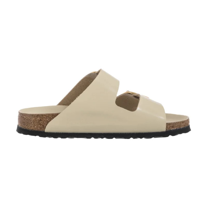 Birkenstock Arizona Big Buckle High-Shine Ecru 1026128 (BK239-g) Moteriški batai/šlepetės
