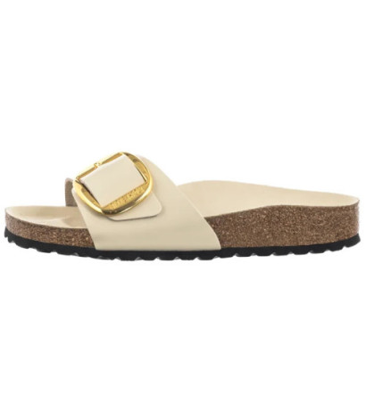 Birkenstock Madrid Big Buckle High-Shine Ecru 1025298 (BK238-g) Moteriški batai/šlepetės