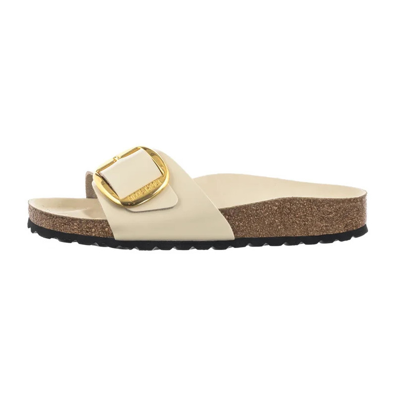 Birkenstock Madrid Big Buckle High-Shine Ecru 1025298 (BK238-g) Moteriški batai/šlepetės