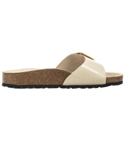 Birkenstock Madrid Big Buckle High-Shine Ecru 1025298 (BK238-g) Moteriški batai/šlepetės