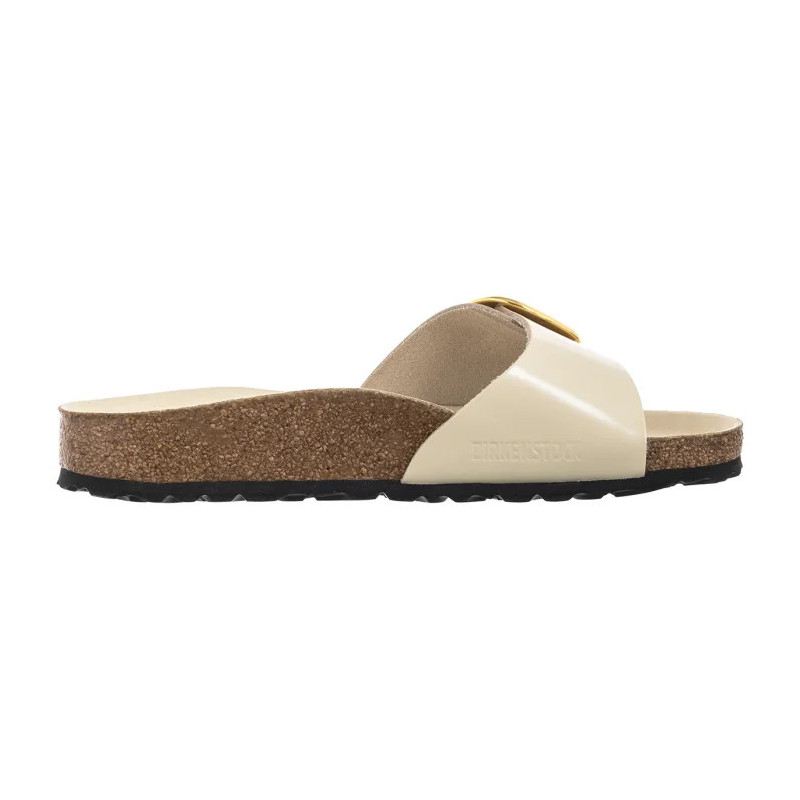 Birkenstock Madrid Big Buckle High-Shine Ecru 1025298 (BK238-g) Moteriški batai/šlepetės