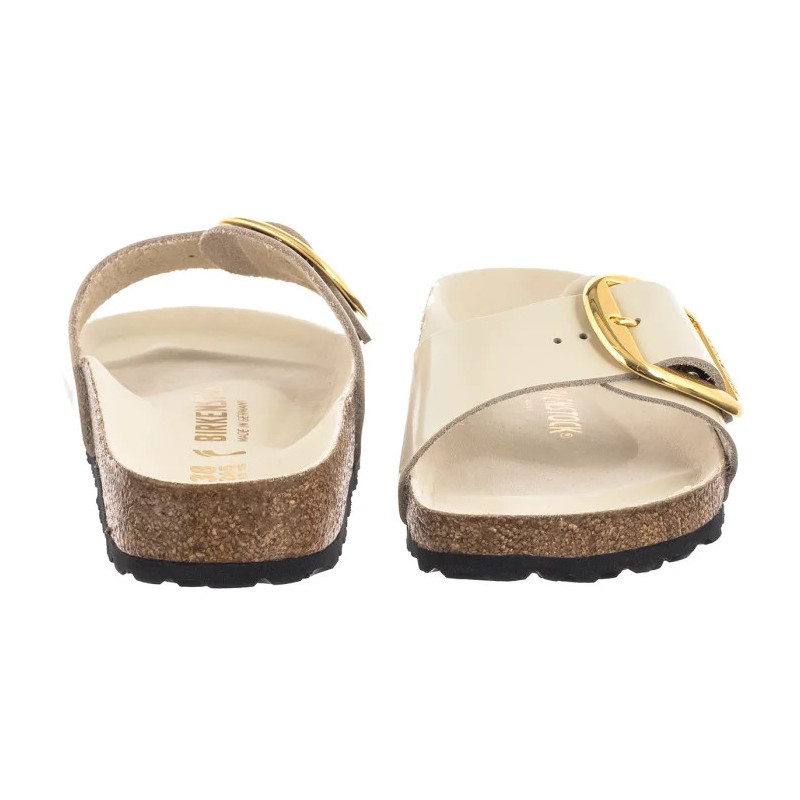 Birkenstock Madrid Big Buckle High-Shine Ecru 1025298 (BK238-g) Moteriški batai/šlepetės