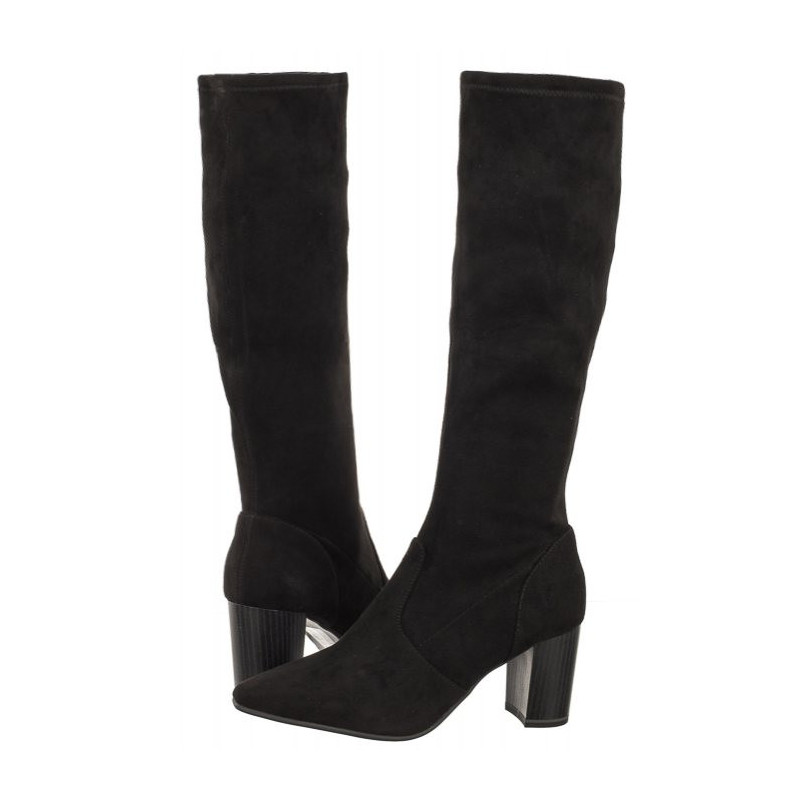 Caprice Czarne 9-25520-41 004 Black Stretch  (CP384-a) bateliai