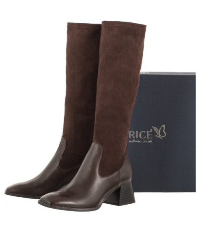 Caprice Brązowe 9-25527-41 329 Dk Brown Comb (CP386-a) bateliai