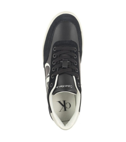 Calvin Klein Classic Cupsole Laceup Mix Lth Black/Bright White/Silver YW0YW01057 BEH (CK353-a) sportiniai bateliai