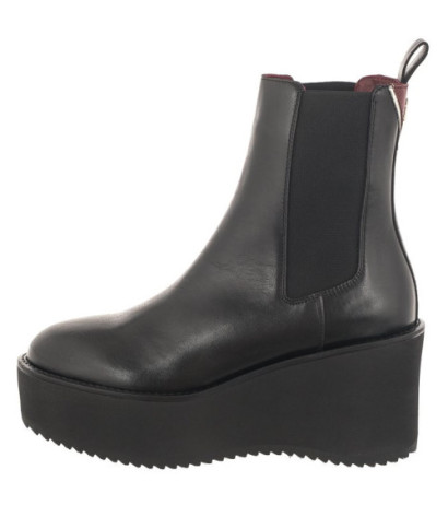 Tommy Hilfiger Elevated Wedge Bootie Black FW0FW07857 BDS (TH861-a) batai