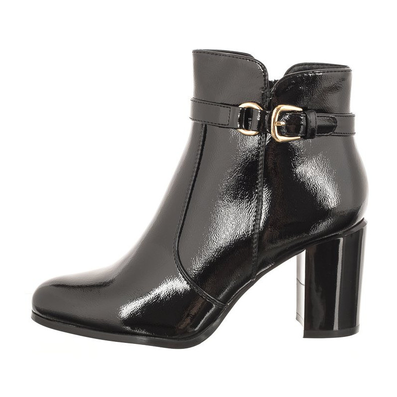 Sergio Leone Czarne Lakierowane BT 324 (SL493-a) batai