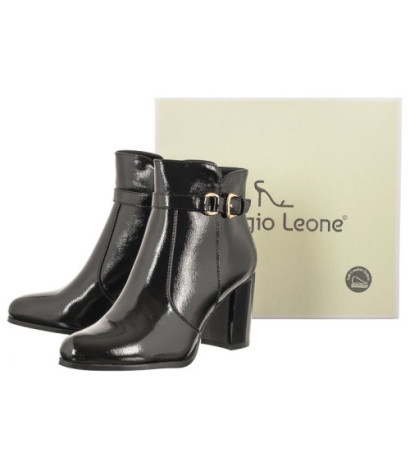 Sergio Leone Czarne Lakierowane BT 324 (SL493-a) bateliai