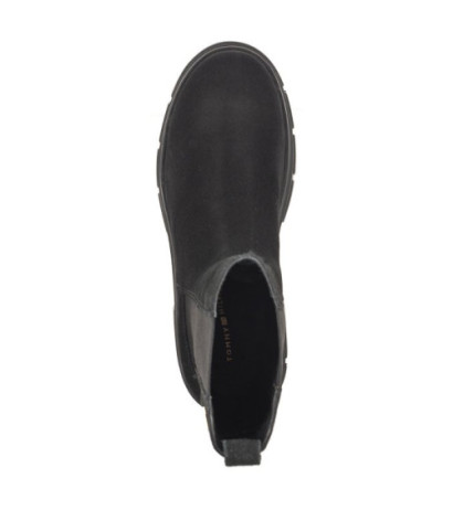 Tommy Hilfiger Essential Suede Chelsea Boot Black FW0FW07489 BDS (TH906-a) batai