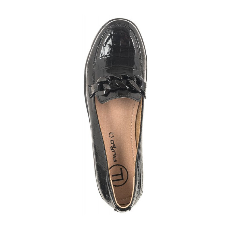 Filippo Czarne Lakierowane DP4128/23 BK (FO52-a) batai