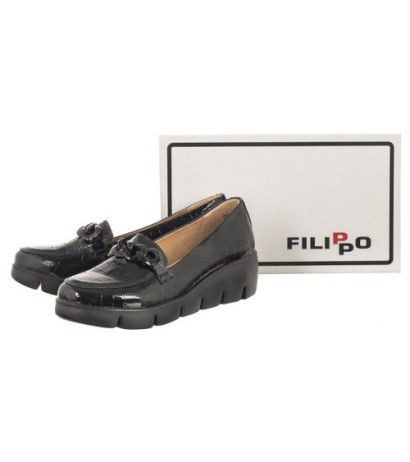 Filippo Czarne Lakierowane DP4128/23 BK (FO52-a) batai