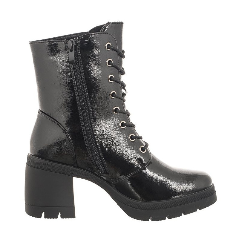 Sergio Leone Czarne Lakierowane BT 208 (SL497-a) batai