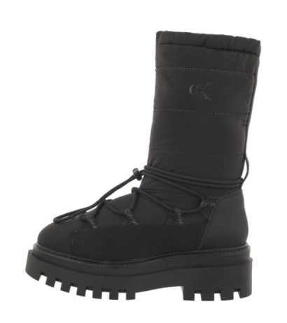Calvin Klein Flatform Snow Boot Nylon Wn Triple Black YW0YW01146 0GT (CK399-a) batai
