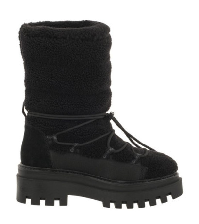 Calvin Klein Flatform Snow Boot Sherpa Wn Triple Black YW0YW01195 0GT (CK410-a) batai