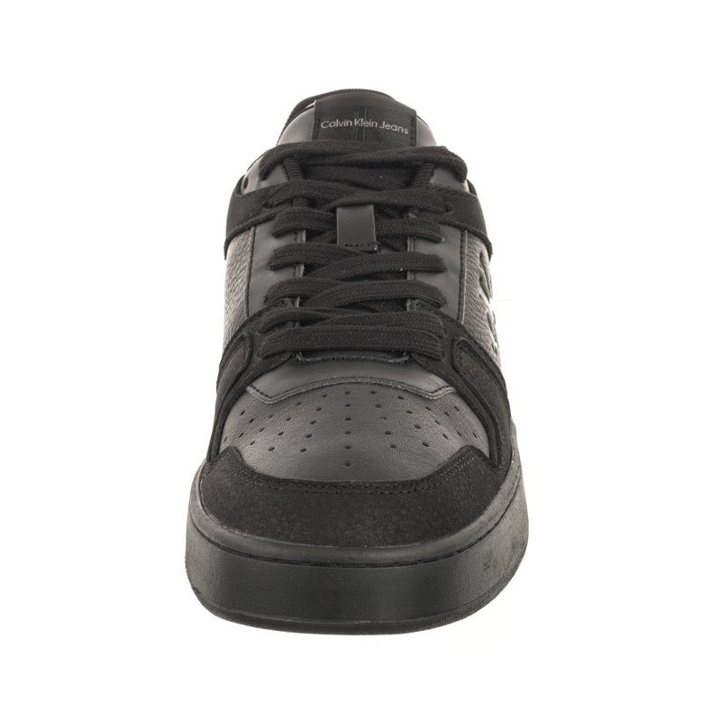Calvin Klein Basket Cupsole Low Lth Ml Fad Triple Black YM0YM00884 0GT (CK417-a) sportiniai bateliai
