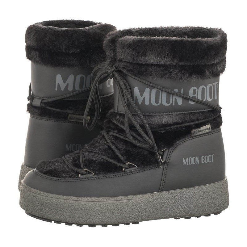 Moon Boot MB Ltrack Faux Fur WP Black 24501300001 (MB63-a) batai