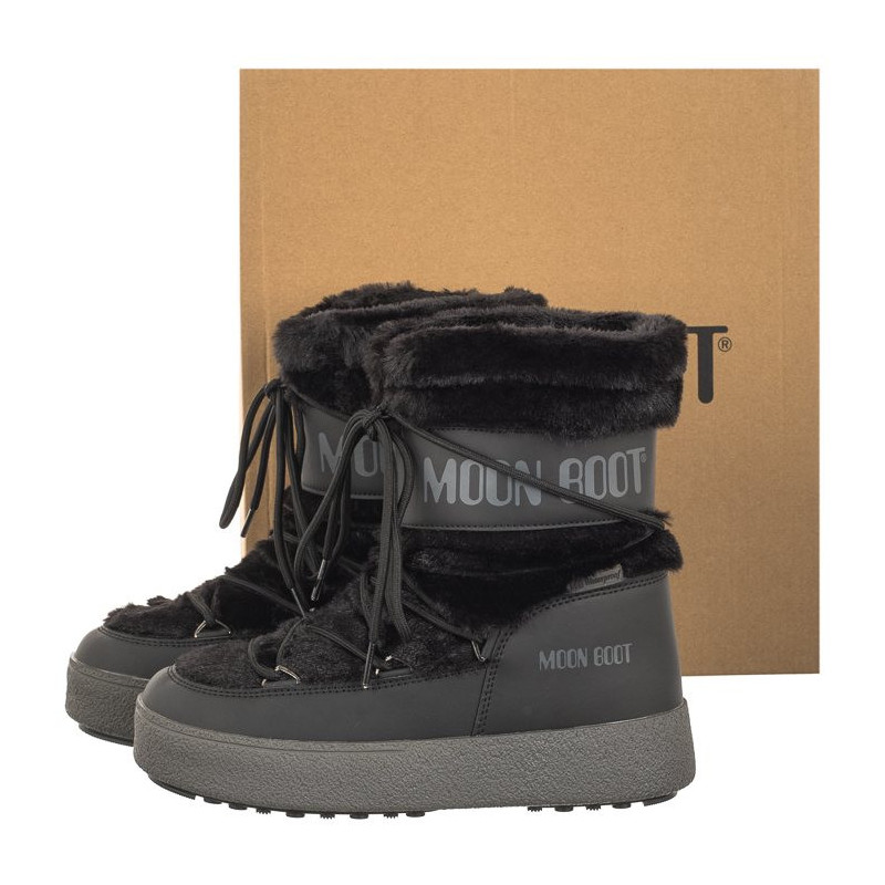 Moon Boot MB Ltrack Faux Fur WP Black 24501300001 (MB63-a) batai