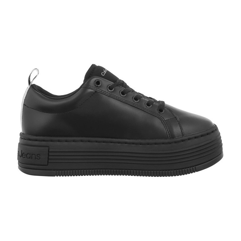 Calvin Klein Bold Flatf Low Laceup Lth In Lum Triple Black YW0YW01309 0GT (CK444-a) bateliai