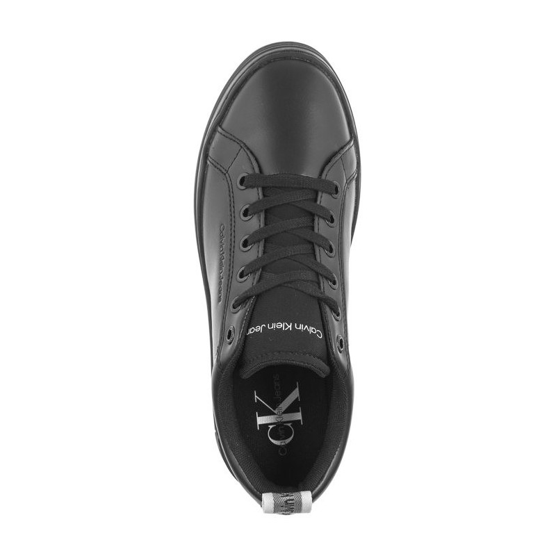 Calvin Klein Bold Flatf Low Laceup Lth In Lum Triple Black YW0YW01309 0GT (CK444-a) bateliai