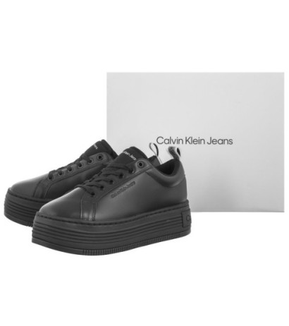 Calvin Klein Bold Flatf Low Laceup Lth In Lum Triple Black YW0YW01309 0GT (CK444-a) bateliai