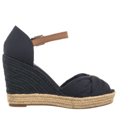 Tommy Hilfiger Basic Open Toe High Wedge Space Blue FW0FW04784 DW6 (TH1013-b) batai