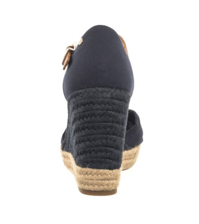 Tommy Hilfiger Basic Open Toe High Wedge Space Blue FW0FW04784 DW6 (TH1013-b) batai