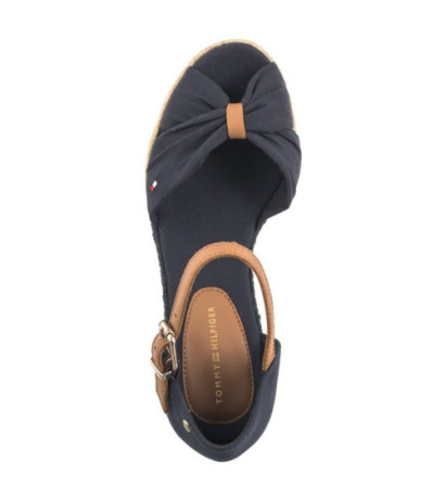 Tommy Hilfiger Basic Open Toe High Wedge Space Blue FW0FW04784 DW6 (TH1013-b) batai