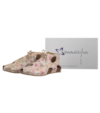 Maciejka Kwiaty Beżowe 03426-48/00-6 (MA1167-c) sandalai