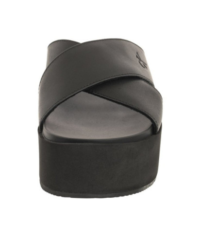 Calvin Klein Flatform Cross MG UC Triple Black YW0YW01349 0GT (CK466-a) Moteriški batai/šlepetės
