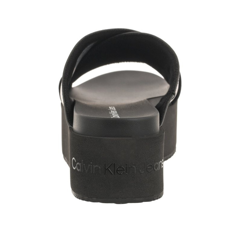 Calvin Klein Flatform Cross MG UC Triple Black YW0YW01349 0GT (CK466-a) Moteriški batai/šlepetės