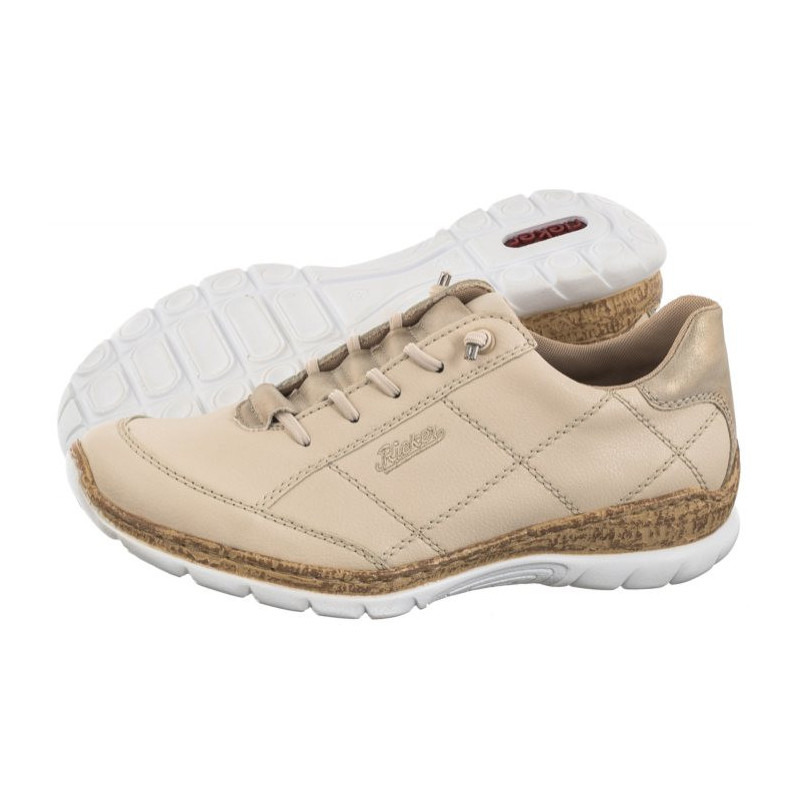 Rieker Beżowe N4268-60 Beige (RI156-a) batai