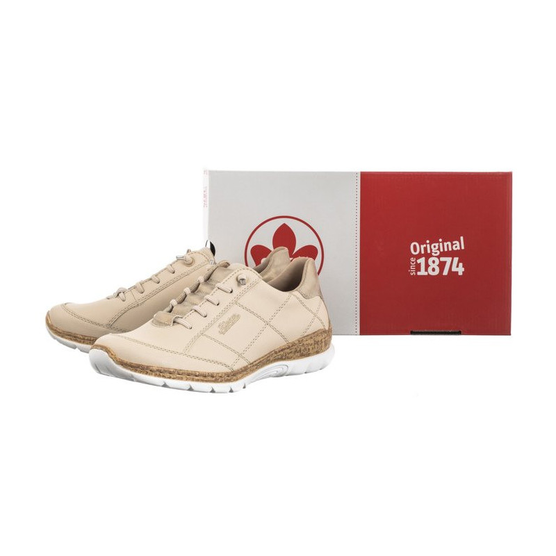 Rieker Beżowe N4268-60 Beige (RI156-a) batai
