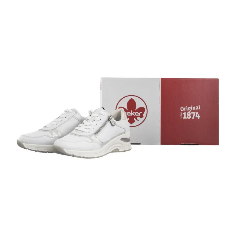 Rieker Białe N9301-80 White (RI155-b) sportiniai bateliai
