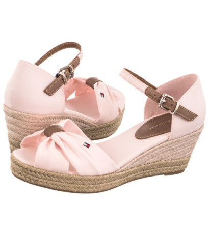 Tommy Hilfiger Basic Open Toe Mid Wedge Whimsy Pink FW0FW04785 TJQ (TH1078-b)