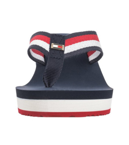 Tommy Hilfiger Corporate Wedge Beach Sandal Red/White/Blue FW0FW07987 0G0 (TH1080-a) batai