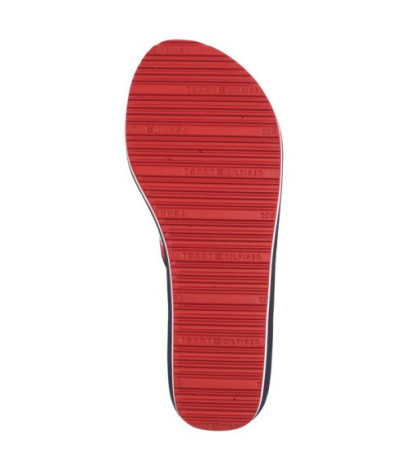 Tommy Hilfiger Corporate Wedge Beach Sandal Red/White/Blue FW0FW07987 0G0 (TH1080-a) batai