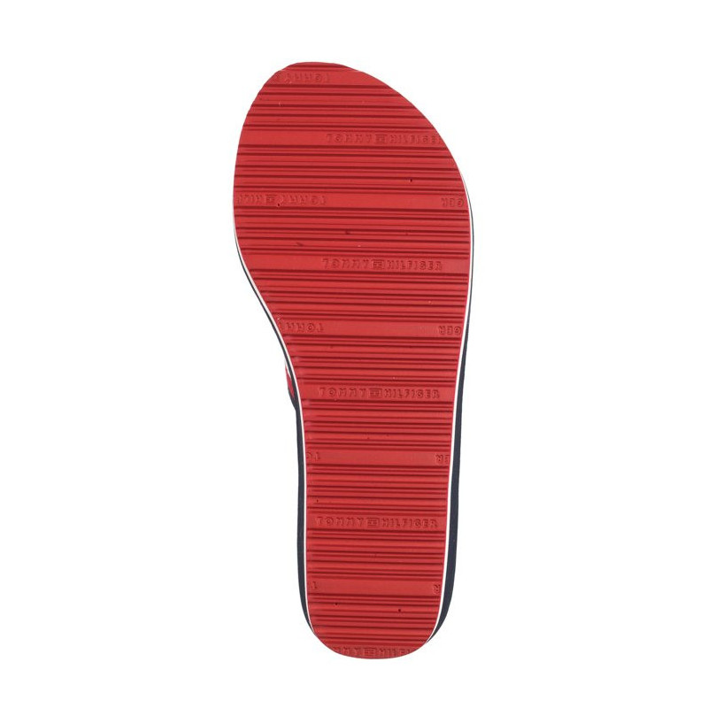 Tommy Hilfiger Corporate Wedge Beach Sandal Red/White/Blue FW0FW07987 0G0 (TH1080-a) šlepetės
