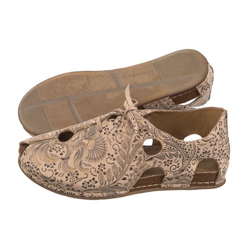 Maciejka Beżowe/Złote 06431-02/00-6 (MA1178-c) batai